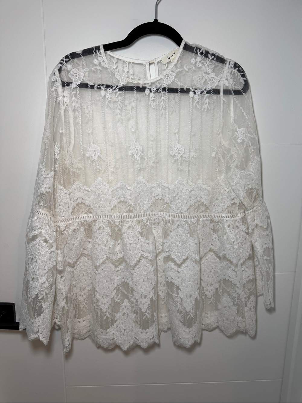 Lace white blouse